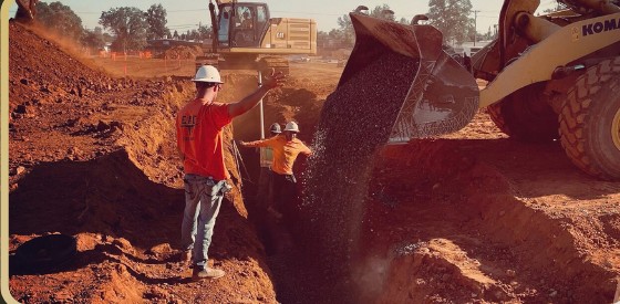 Eddie Axner Construction crew responding on an emergency job site